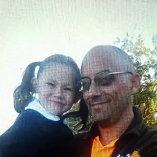 Avery and Colin on Avery's first day at school
